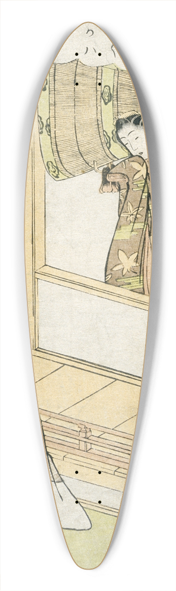 Katsukawa Shunsh - The Syllable Fu 39.3 inch art pintail longboard deck