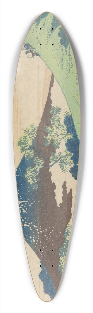 Katsushika Hokusai - Inume Pass in Kai Province (Ksh inume-tge) 39.3 inch art pintail longboard deck