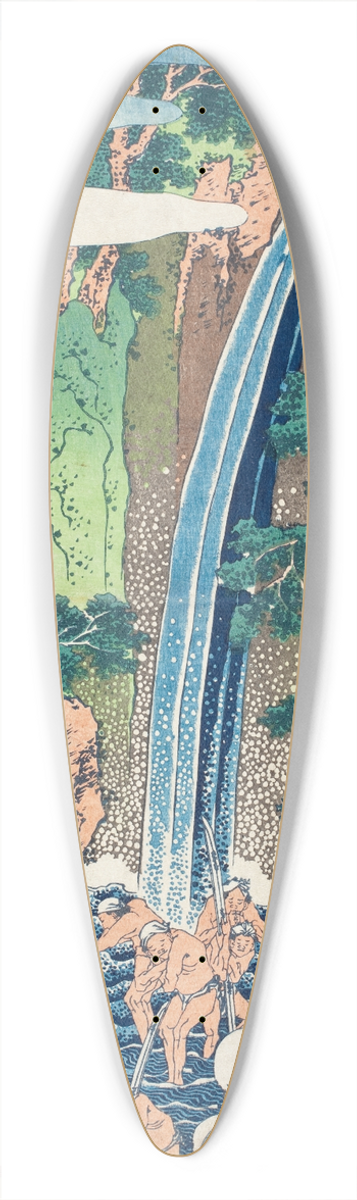 Katsushika Hokusai - Rben Falls at Mt. yama, Sagami Province 39.3 inch art pintail longboard deck