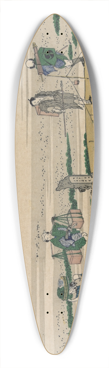 Katsushika Hokusai - Ssh nakahara 39.3 inch art pintail longboard deck