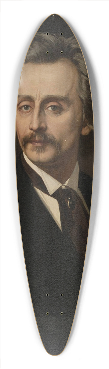 Kazimierz Mirecki - Self-portrait 39.3 inch art pintail longboard deck