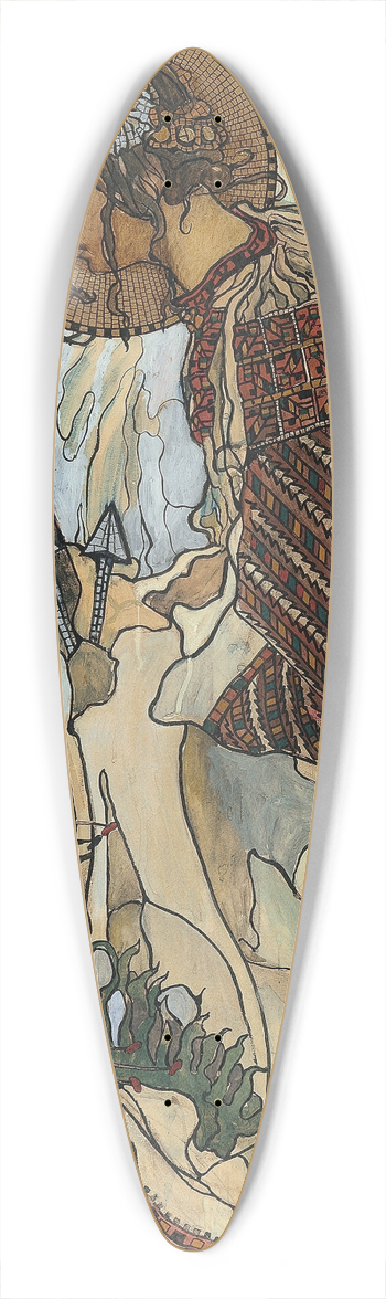 Kazimierz Sichulski - Die Huzulische Madonna 39.3 inch art pintail longboard deck