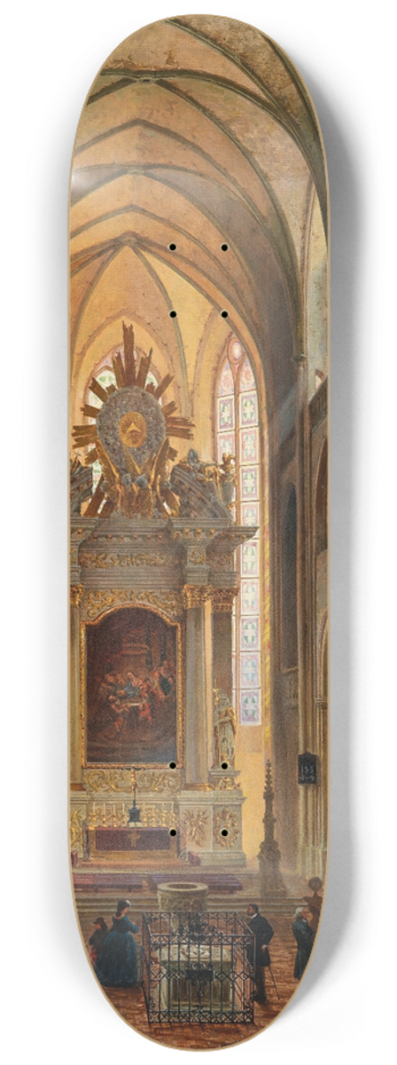 Christian Johannes Wilberg - Havelberg Cathedral. St. Marien 8.25 inch art skate deck