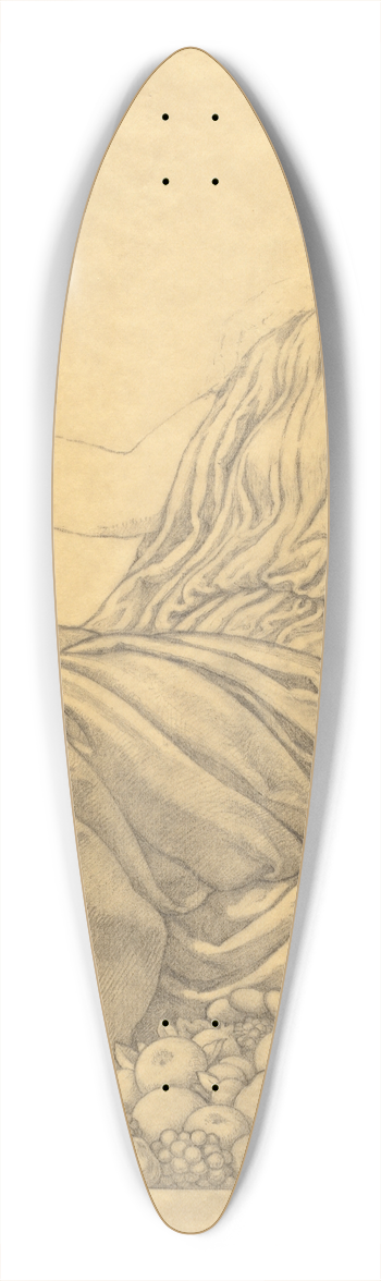 Kenyon Cox - Sketch 5 39.3 inch art pintail longboard deck