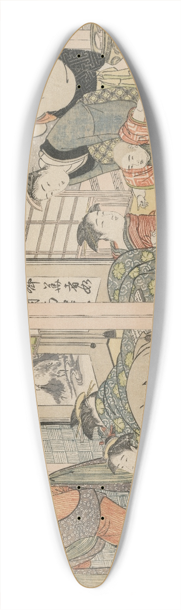 Kitagawa Utamaro - Elegant Pleasures of the Four Seasons 39.3 inch art pintail longboard deck