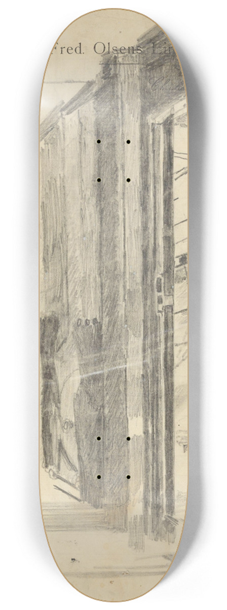 Christian Krohg - Btinterir 8.25 inch art skate deck