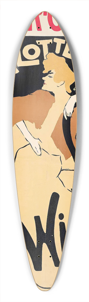 Knut Hansen - CHARLOTTE WIEHE, WINTER-GARTEN 39.3 inch art pintail longboard deck