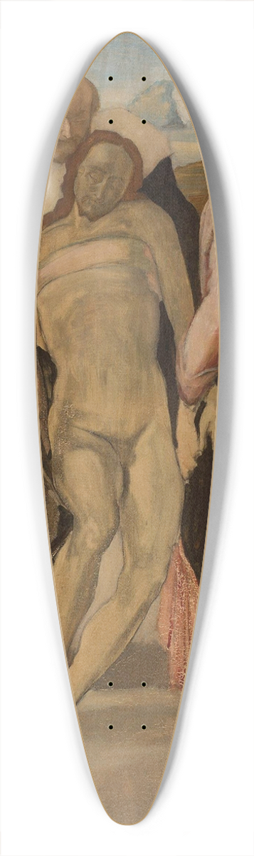 Konrad Krzyanowski - Entombment of Christ 39.3 inch art pintail longboard deck
