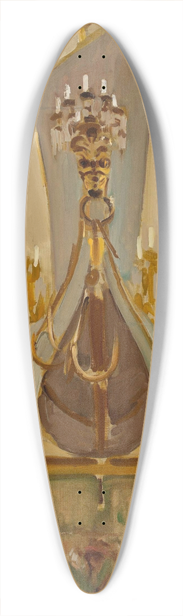 Konrad Krzyanowski - Fragment of interior of the Church of St Peter and St Paul in Vilnius 39.3 inch art pintail longboard deck