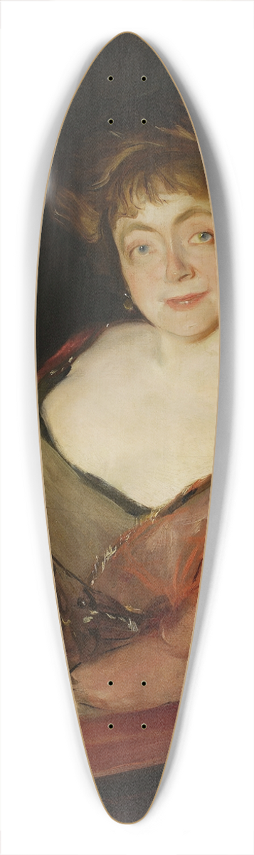 Konrad Krzyanowski - Portrait of Janina Dziekoska ne Korsak 39.3 inch art pintail longboard deck
