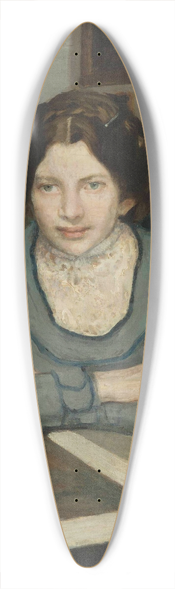 Konrad Krzyanowski - Portrait of Julia Paszkiewicz 39.3 inch art pintail longboard deck