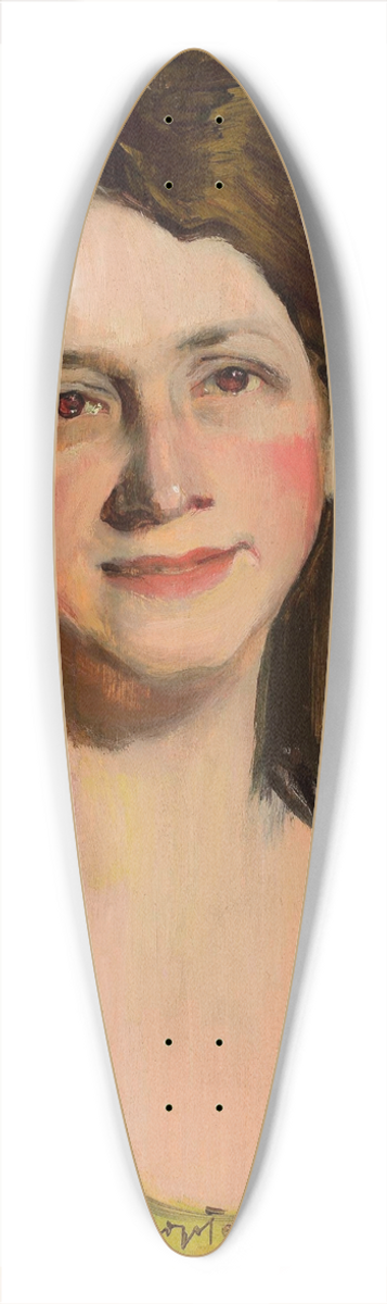 Konrad Krzyanowski - Portrait of Wadysawa Bucewiska 39.3 inch art pintail longboard deck