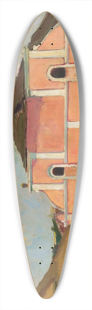 Konrad Krzyanowski - View of Berestechko 39.3 inch art pintail longboard deck