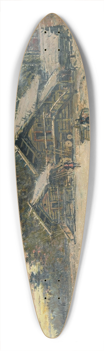 Konstantin Alexeevich Korovin - Winter Scene With Troika 39.3 inch art pintail longboard deck