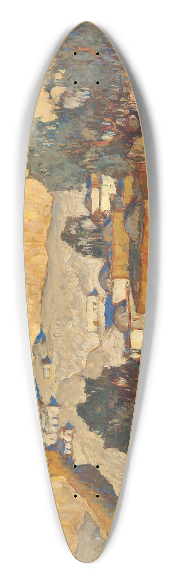 Konstantin Ivanovich Gorbatov - Jerusalem 39.3 inch art pintail longboard deck