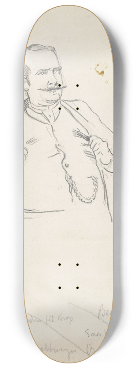 Christian Krohg - Kaptein Mohn 8.25 inch art skate deck