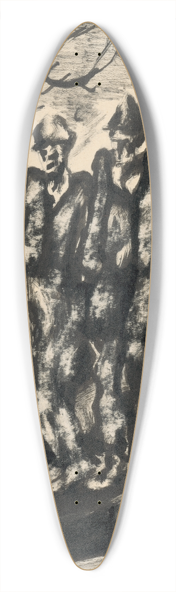 Kontantn Bauer - Dvaja tulci 39.3 inch art pintail longboard deck