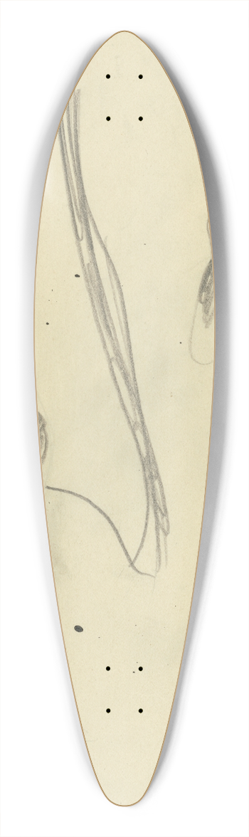 Kontantn Bauer - tdia enskch postv 39.3 inch art pintail longboard deck