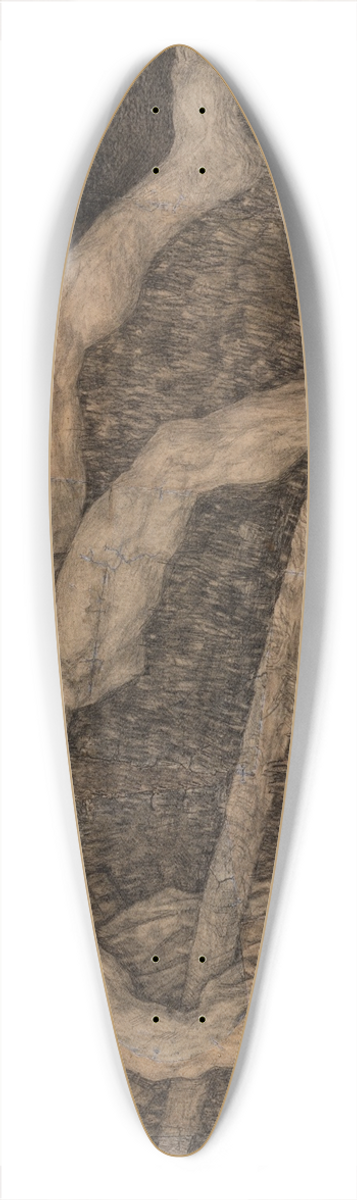 Kristjan Raud - Magav Kalevipoeg 39.3 inch art pintail longboard deck