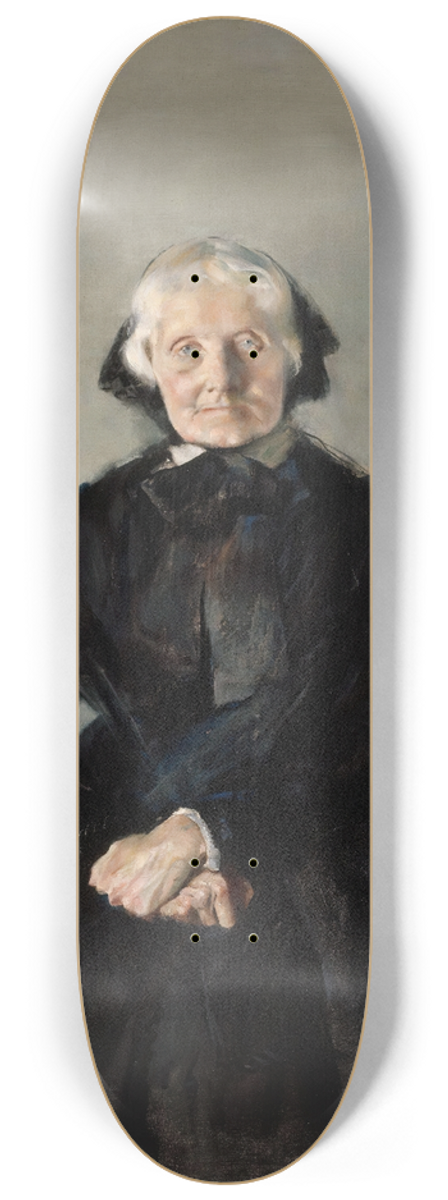 Christian Krohg - Portrait of Marie Krohg, the Artists Aunt 8.25 inch art skate deck
