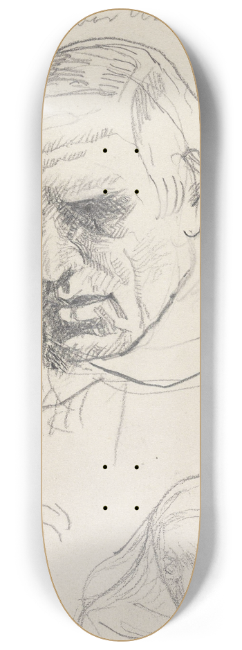 Christian Krohg - Portretthoder 8.25 inch art skate deck