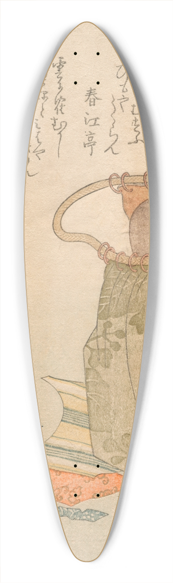 Kubo Shunman - Yellow; Old Brocade from Famous Bits and Pieces (Ki; Kokiran meibutsu gire), from the series Five Colors of Tea Utensils (Chakigoshiki) 39.3 inch art pintail longboard deck