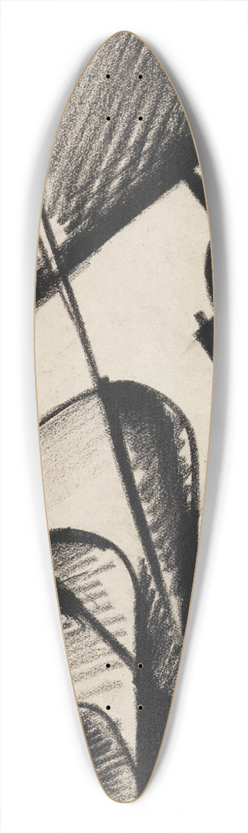 Kurt Schwitters - Z 101 Hochgebirge 39.3 inch art pintail longboard deck