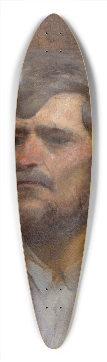 Ladislav Mednynszky - Character Head Study of a Man 39.3 inch art pintail longboard deck