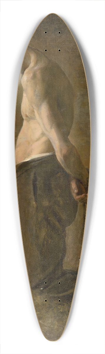 Ladislav Mednynszky - Kneeling Convict 39.3 inch art pintail longboard deck