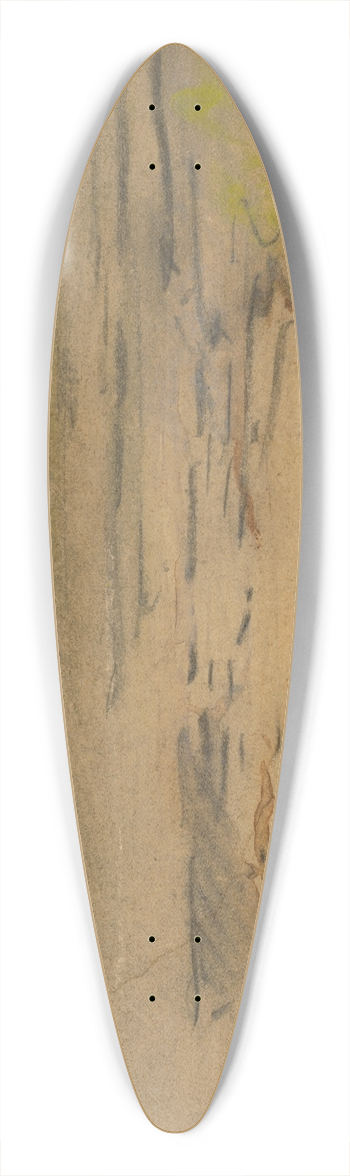 Ladislav Mednynszky - Landscape with a lake 39.3 inch art pintail longboard deck