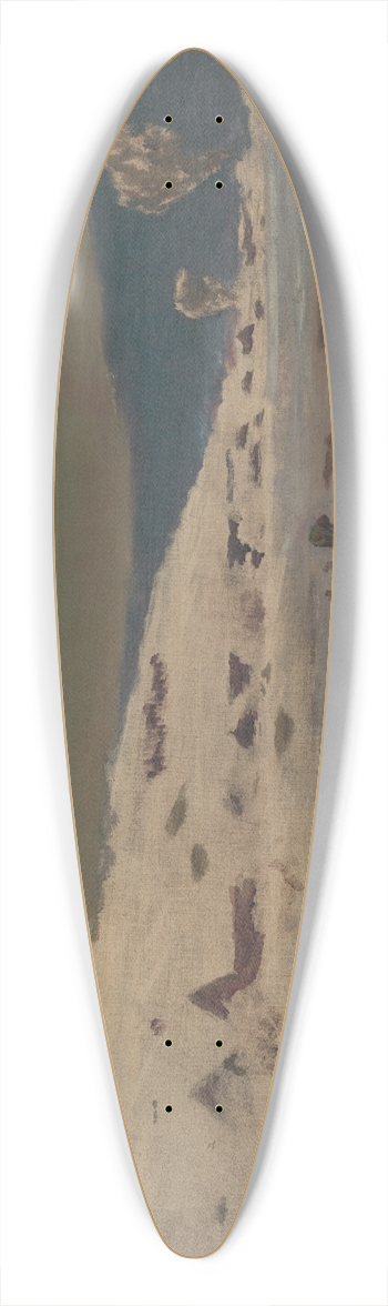 Ladislav Mednynszky - Winter Landscape 39.3 inch art pintail longboard deck