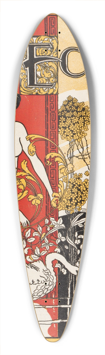Larry Landers - The echo, Chicago, June 15, 1895 39.3 inch art pintail longboard deck