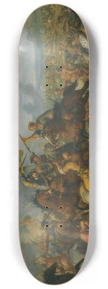 Christian Reder - A Battle Scene Between Christians And Turks 8.25 inch art skate deck