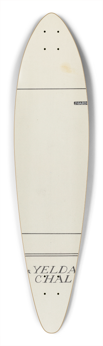 Lawrence Flynn - Silver Chalice 39.3 inch art pintail longboard deck