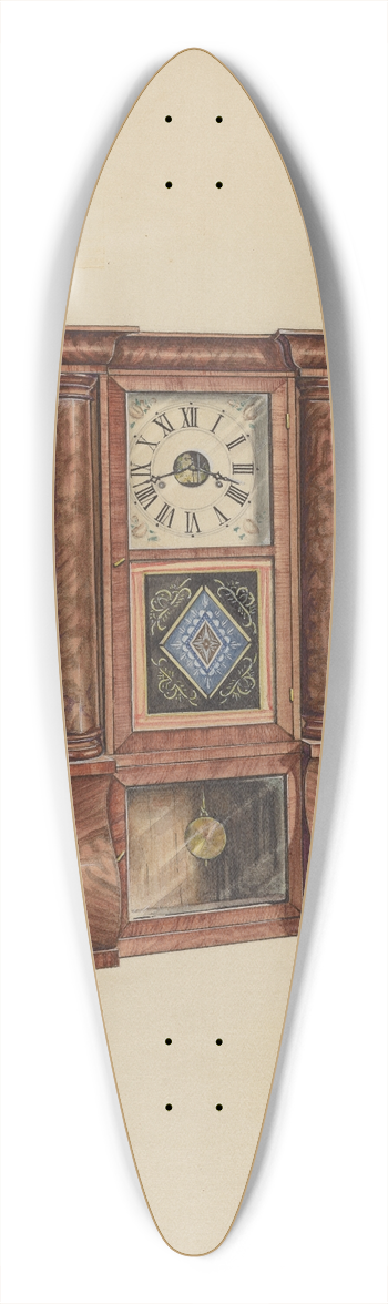Lawrence Phillips - Clock 39.3 inch art pintail longboard deck