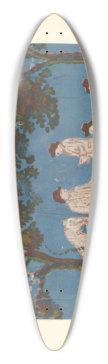 Lazar Rubinstein - Bandbox Sections 39.3 inch art pintail longboard deck