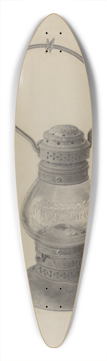 Lazar Rubinstein - Hand Lantern 39.3 inch art pintail longboard deck