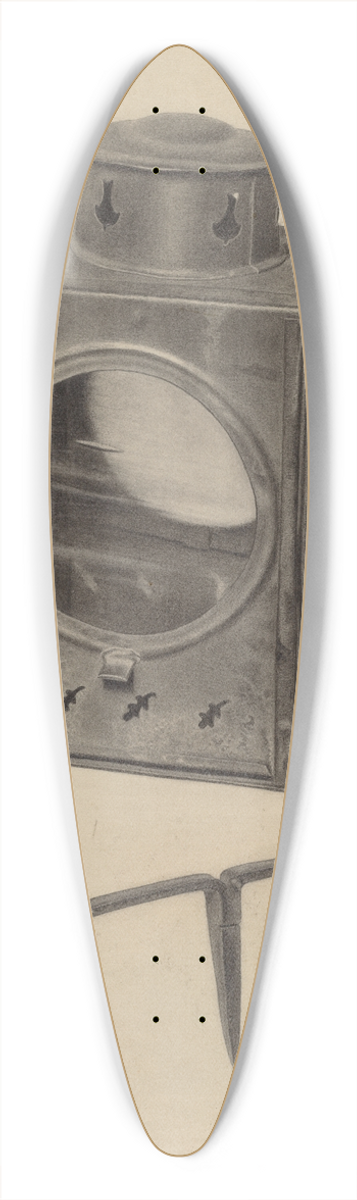 Lazar Rubinstein - Square Lantern 39.3 inch art pintail longboard deck