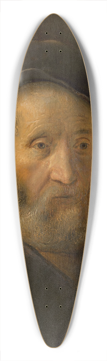 Leiden School - Portrait Of A Bearded Man, Half-Length, Wearing A Cap 39.3 inch art pintail longboard deck