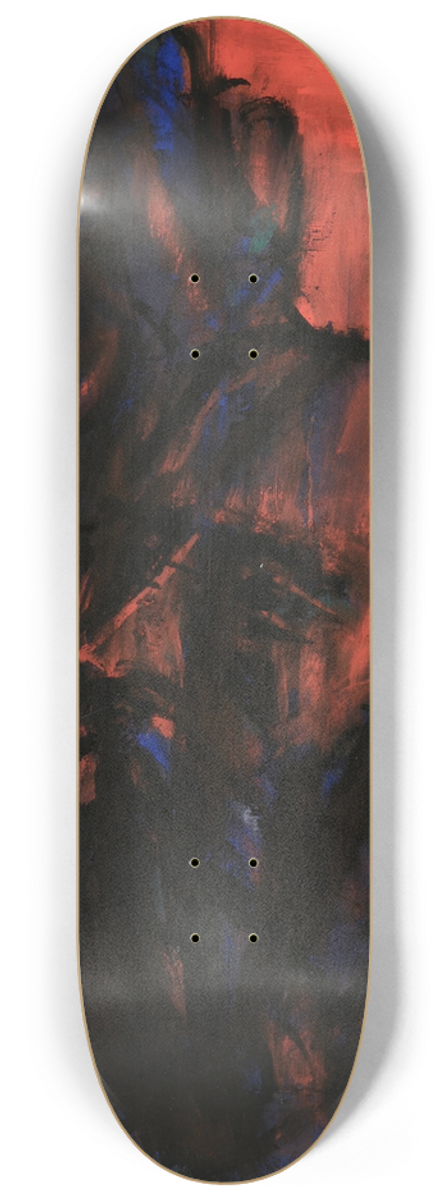 Christian Rohlfs - Dunkle Kpfe auf Rot 8.25 inch art skate deck