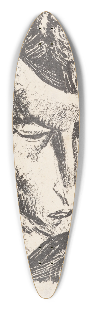 Leo Gestel - Head 39.3 inch art pintail longboard deck