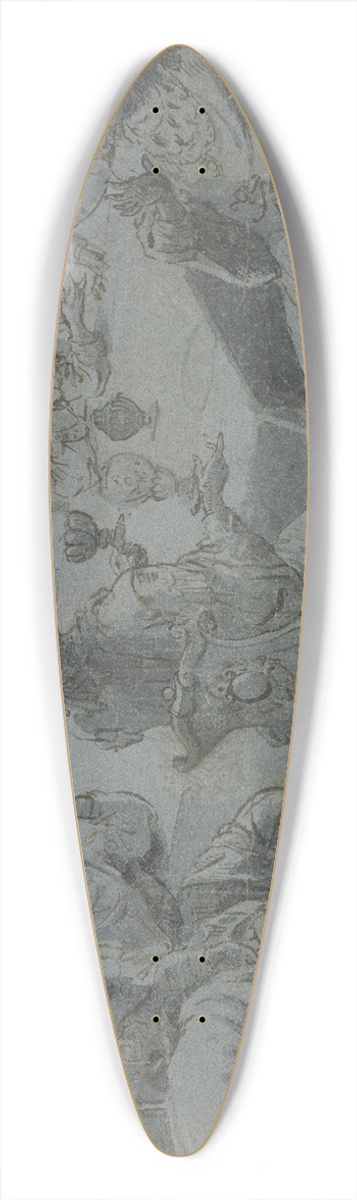 Leonaert Bramer - Banquet of Belshazzar 39.3 inch art pintail longboard deck