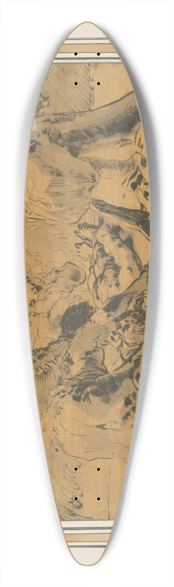 Leonaert Bramer - Dead Abel Mourned byAngels 39.3 inch art pintail longboard deck