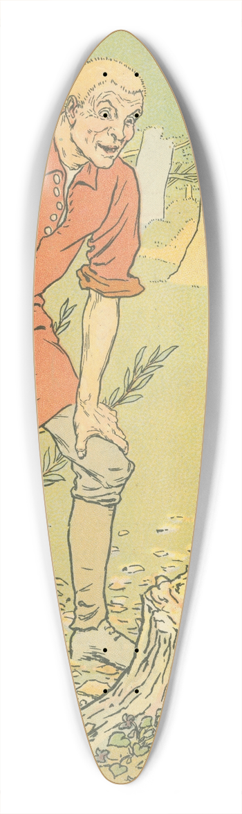 Leonard Leslie Brooke - Simpleton discovers the golden goose. 39.3 inch art pintail longboard deck