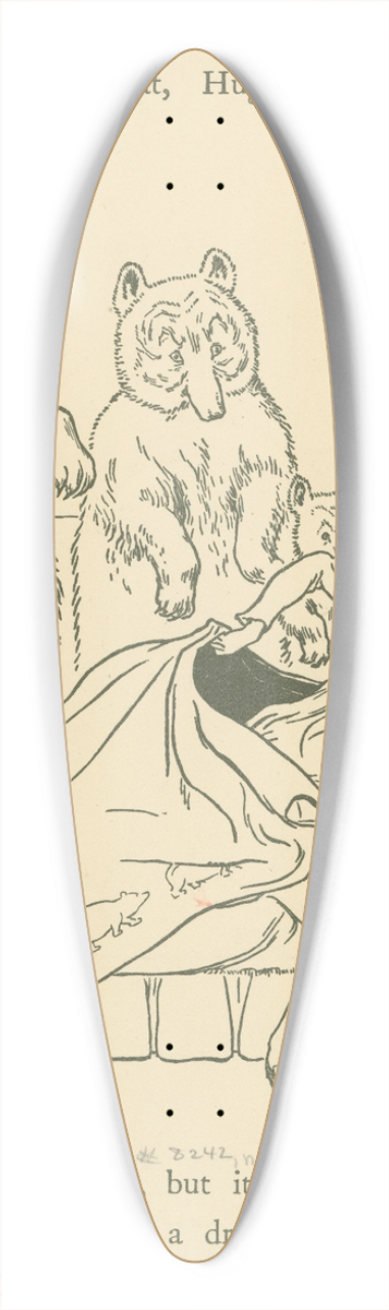 Leonard Leslie Brooke - The bears discover Goldilocks 39.3 inch art pintail longboard deck