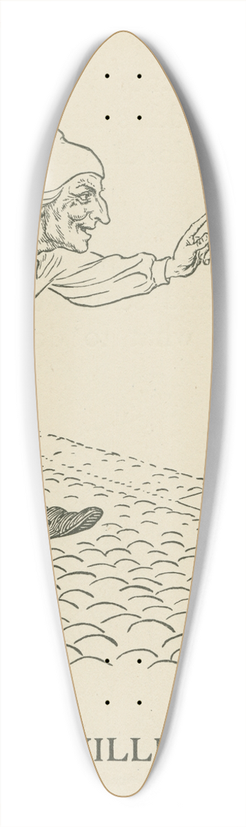 Leonard Leslie Brooke - Wee Willie Winkie 3 39.3 inch art pintail longboard deck