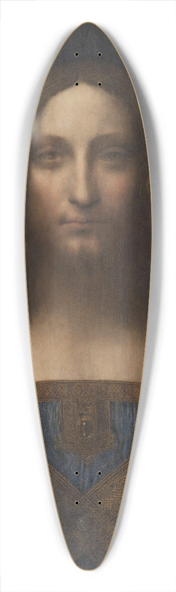 Leonardo da Vinci - Salvator Mundi 39.3 inch art pintail longboard deck