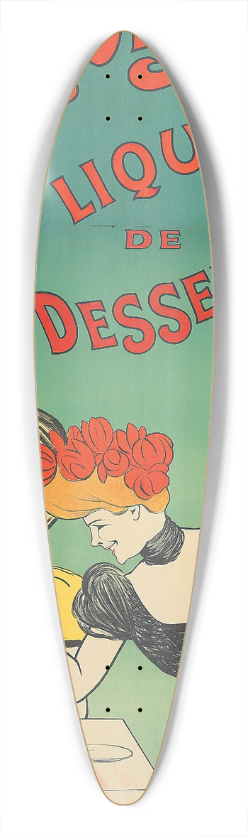 Leonetto Cappiello - La Marquisette 39.3 inch art pintail longboard deck