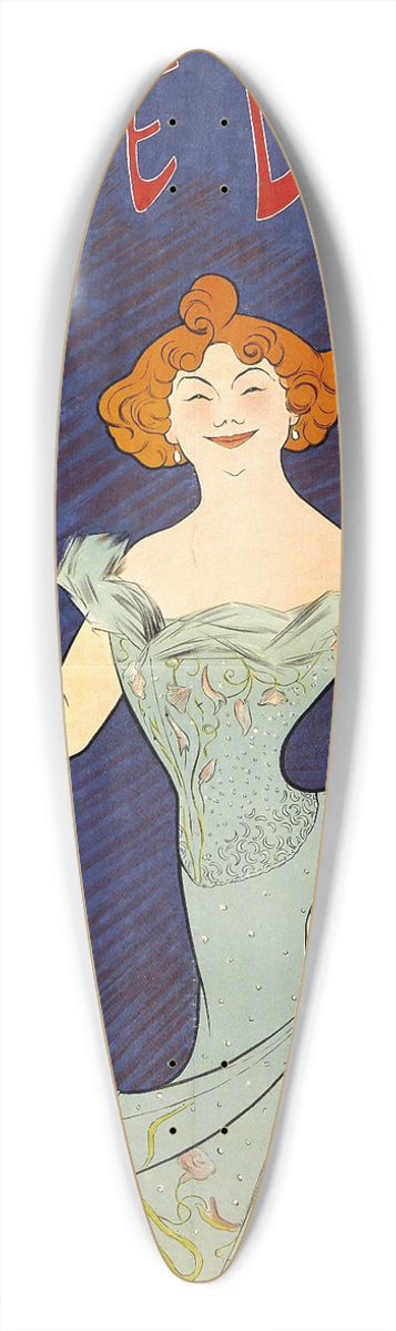 Leonetto Cappiello - Odette Dulac 39.3 inch art pintail longboard deck