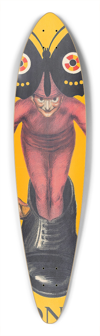 Leonetto Cappiello - Papillon Noir 39.3 inch art pintail longboard deck